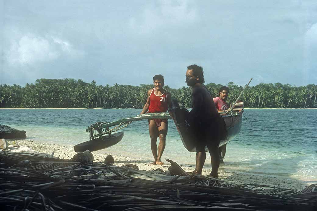 View to Relong, Pulowat atoll