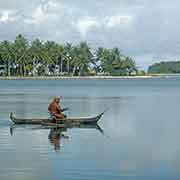 Old man in a canoe