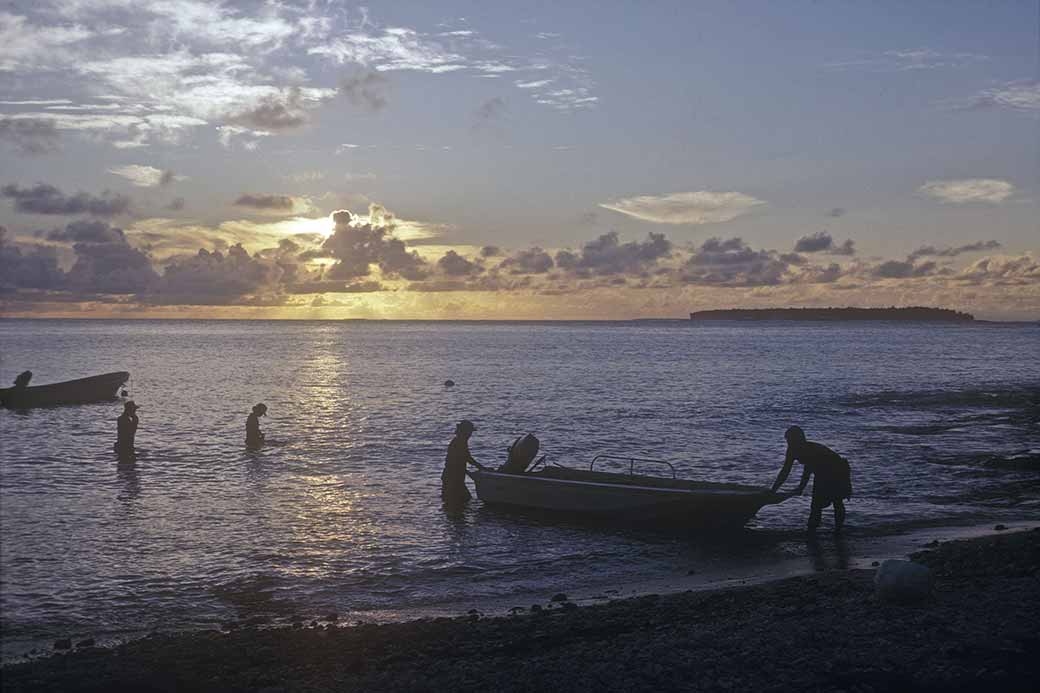 Sunset across the lagoon