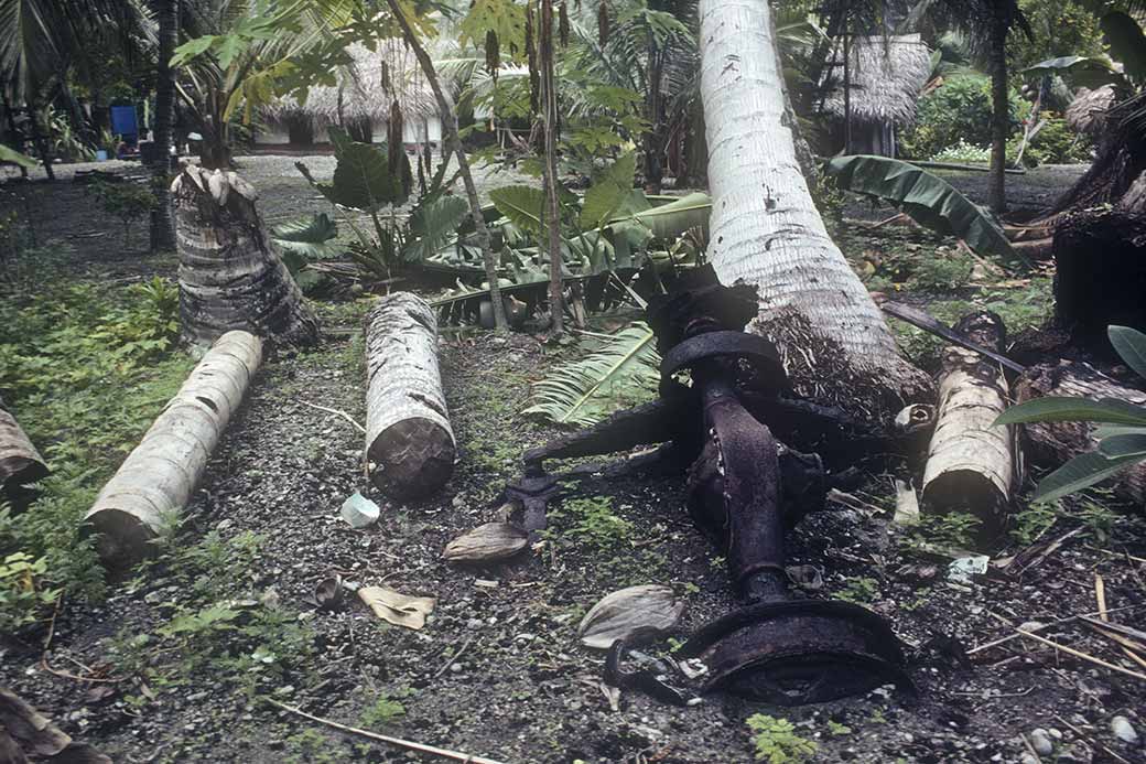 Remains of Japanese truck, Woleai