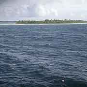 Looking back to Falalop, Woleai