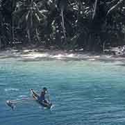 Paddling a canoe, Elato