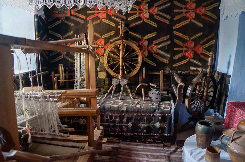 In a farmer's house, Butuceni village