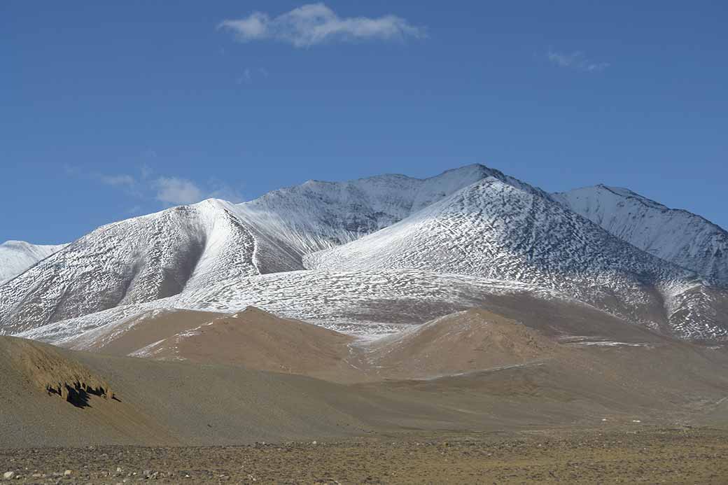 Snow on the mountains