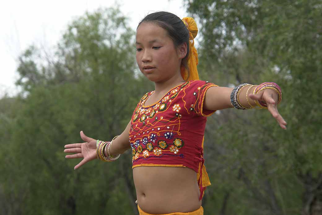 Girl dance performance