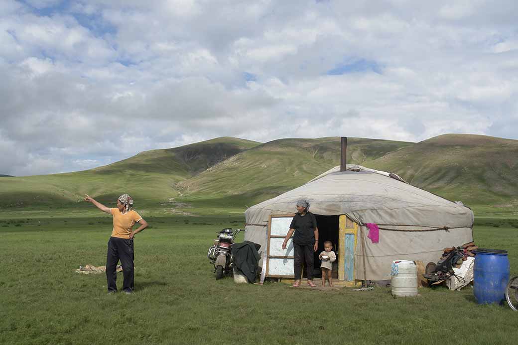 Ger on the grasslands