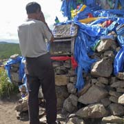 Prayer at the ovoo