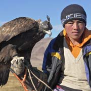 Kazakh eagle hunter