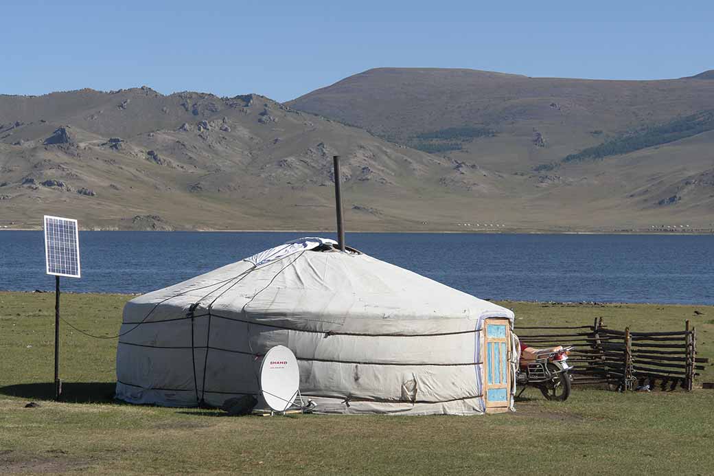 Ger on the lake