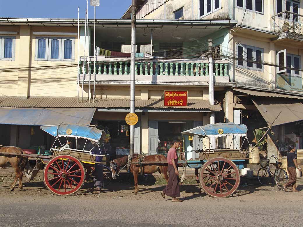 Shop front, Bago