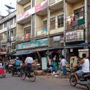 Busy shopping street