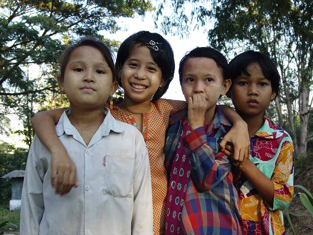 Four young girls