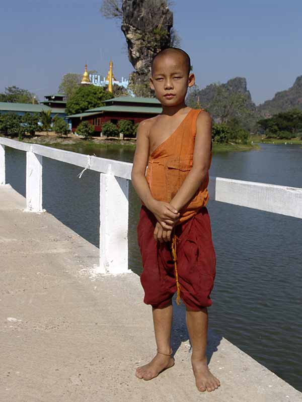 Young novice monk