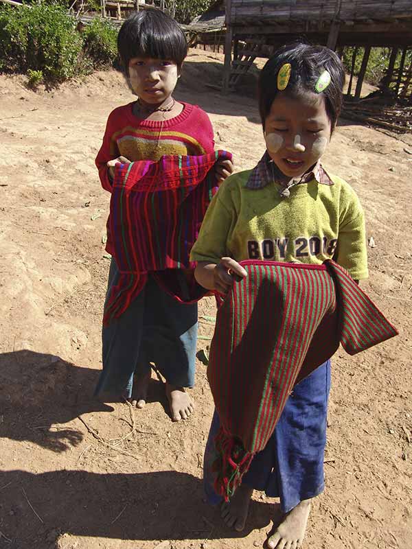 Girls with handicraft