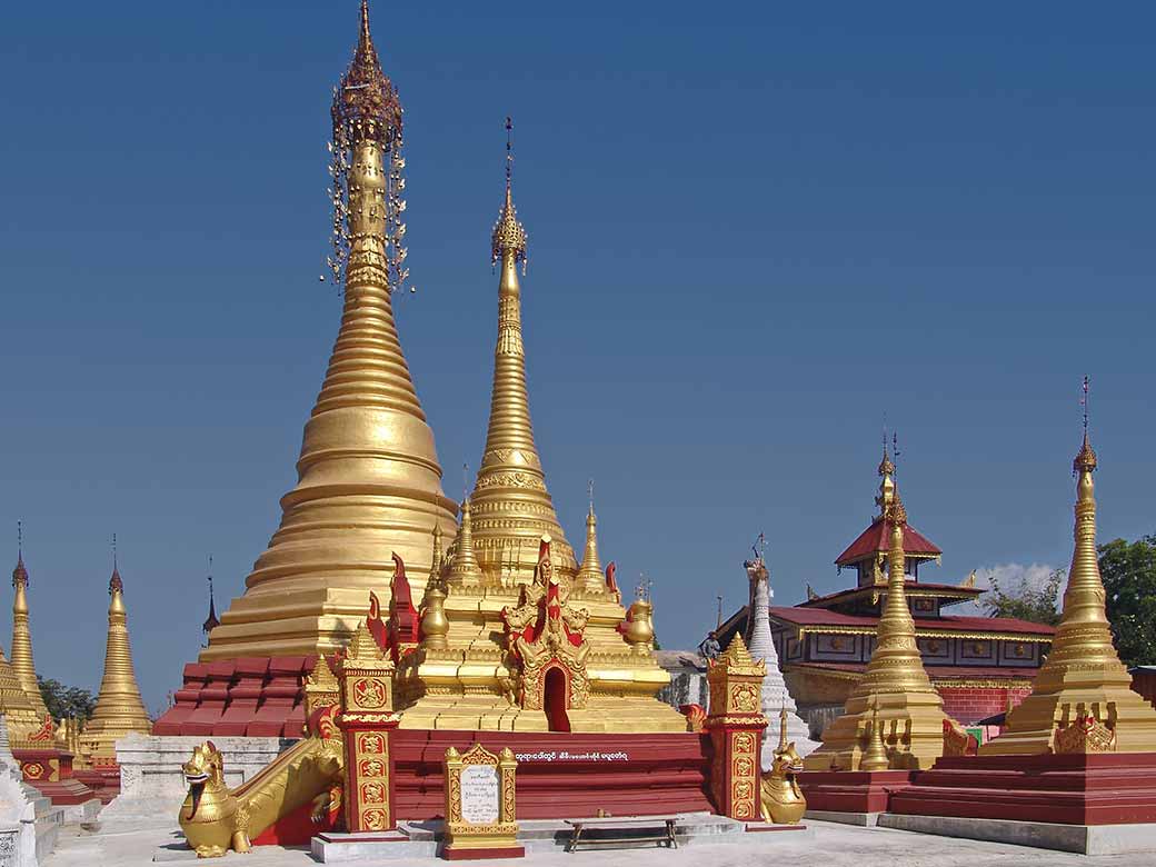 Golden stupas