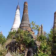 Old abandoned stupas