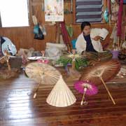 Making paper umbrellas