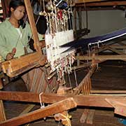 Woman weaving