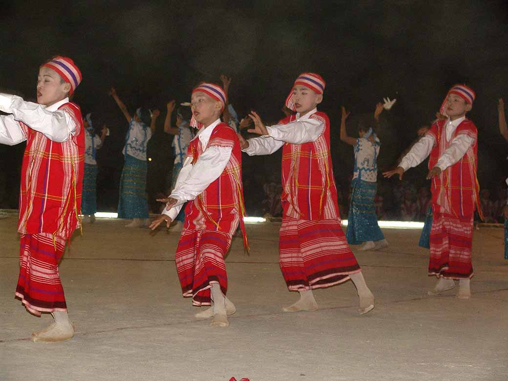 Boys don dancing