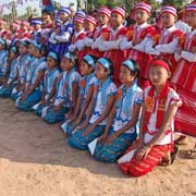 Young Karen dancers