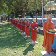 Statues of monks