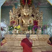 Meditating monk