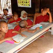 Young novice monks