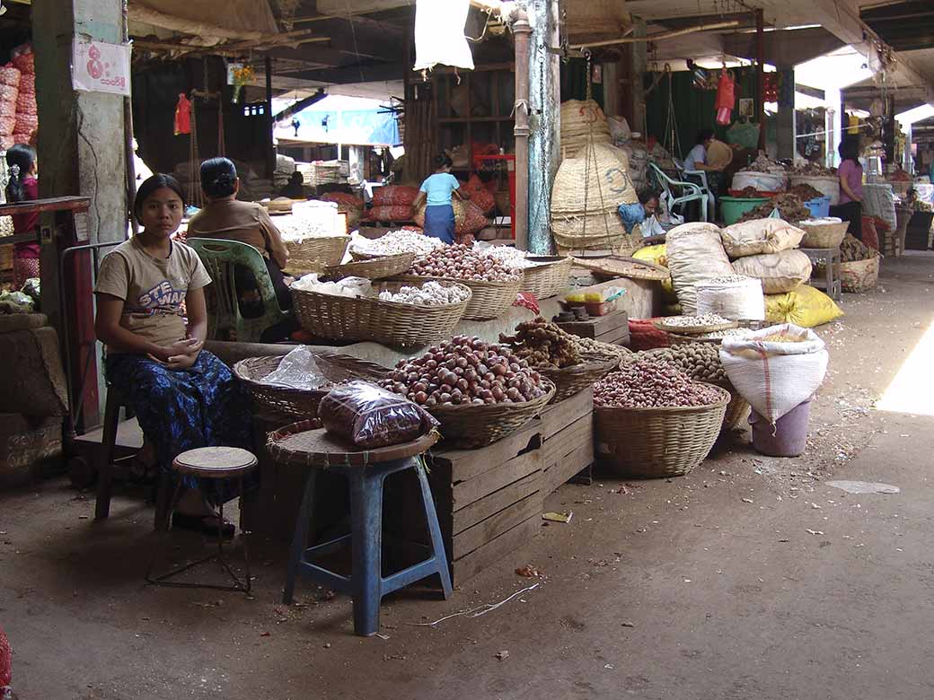 Selling vegetables