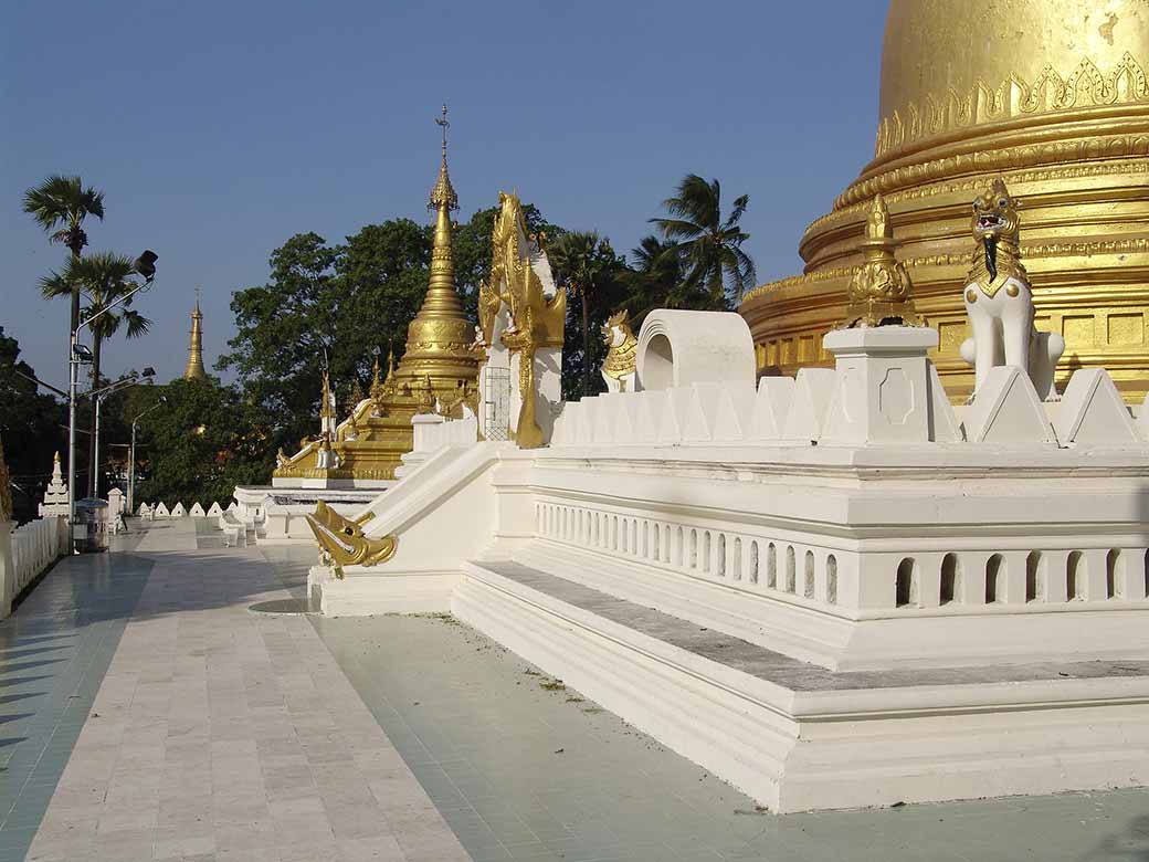 Stupas above the city