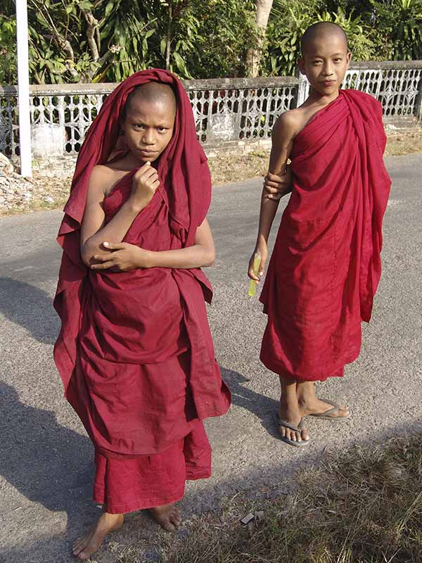 Two novice monks