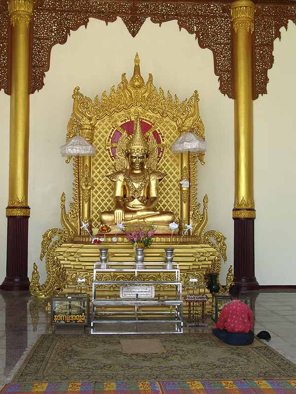 Gilded Buddha statue