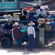 Overloaded jeep