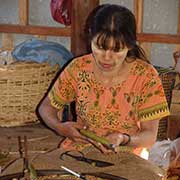 Rolling a cheroot