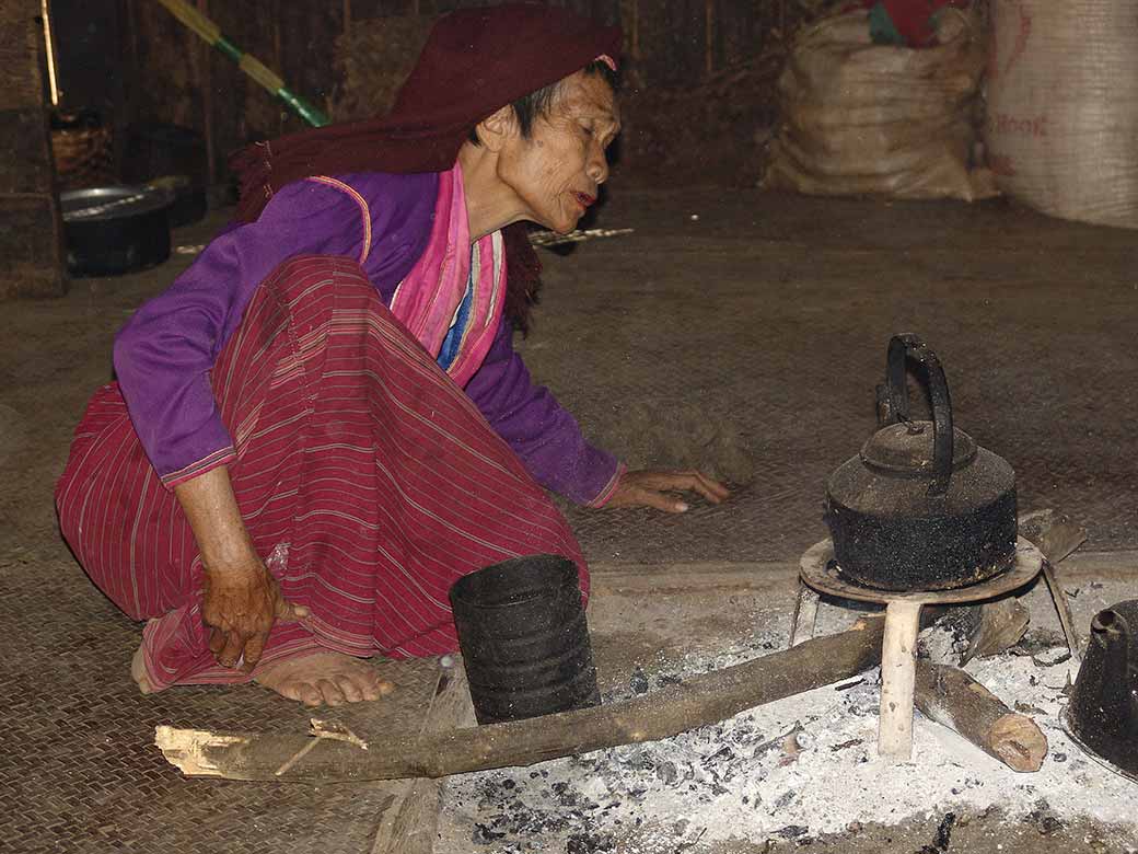 Tending the fire