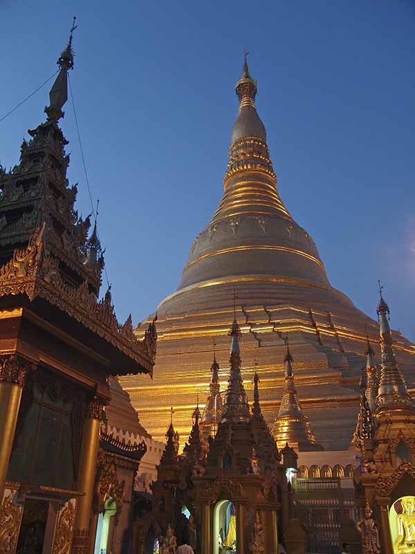 Stupa at dusk