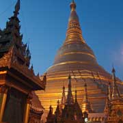 Stupa at dusk