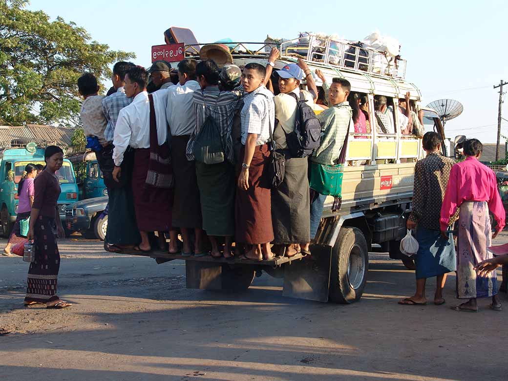 Overloaded truck