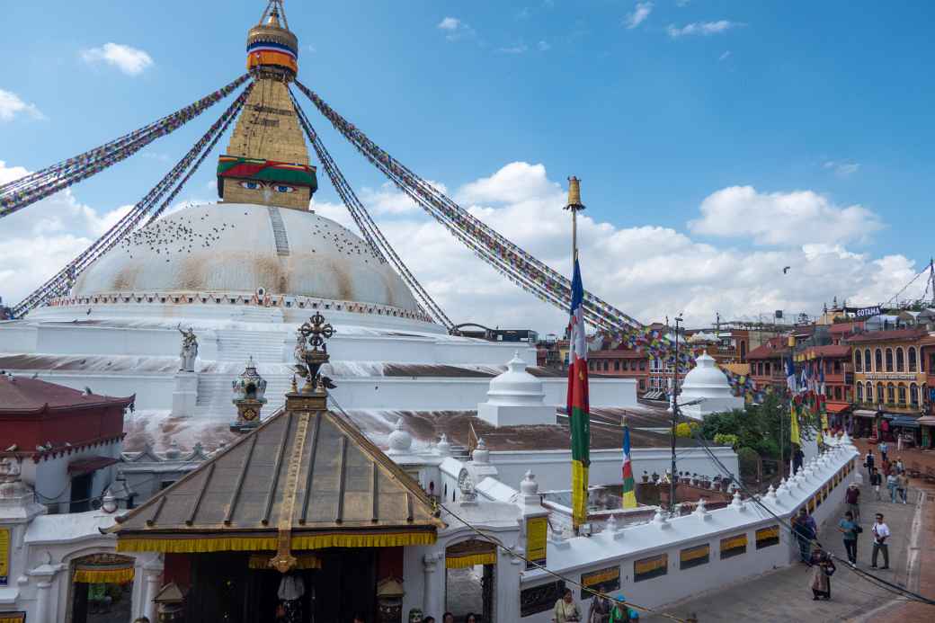 North gate, Boudhanath Stupa