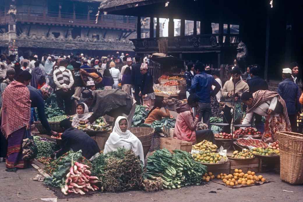 Vegetable market, Durbar Square