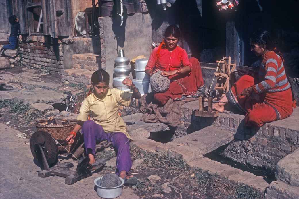 Women weaving