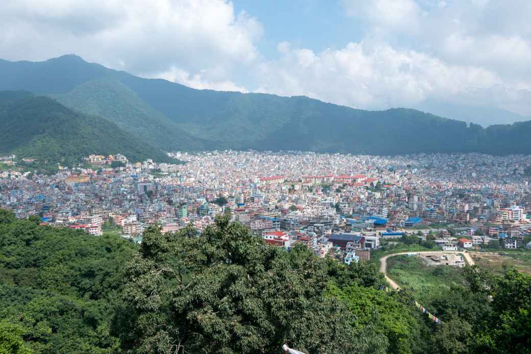 View to Kathmandu from Swayambunath