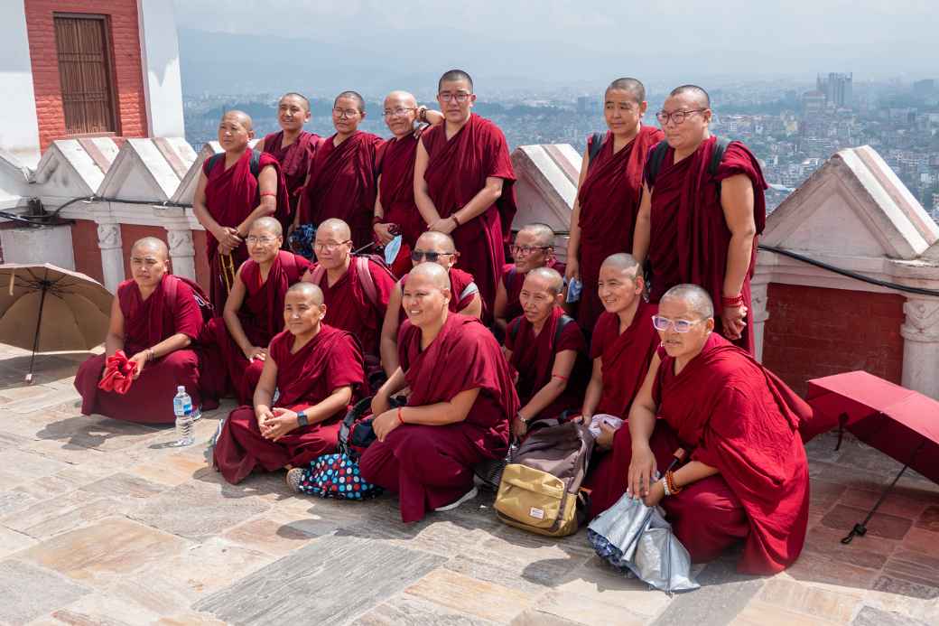 Buddhist nuns, Swayambhunath