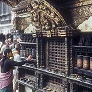 At the temple entrance