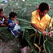 Weaving a basket