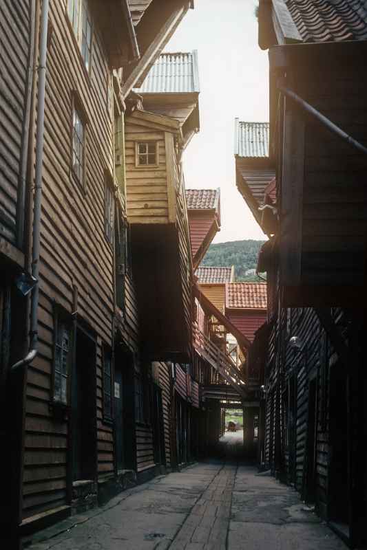 Alley between Hanseatic warehouses