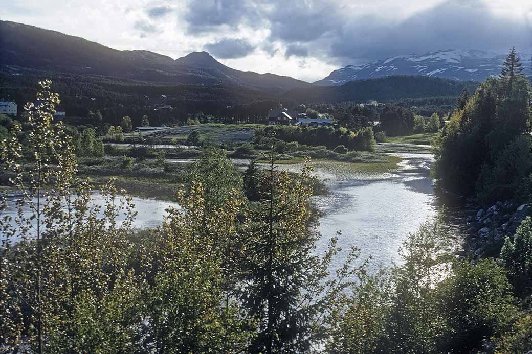 Ryfoss, view to Slettefjell