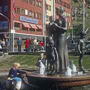 Sculpture group in fountain