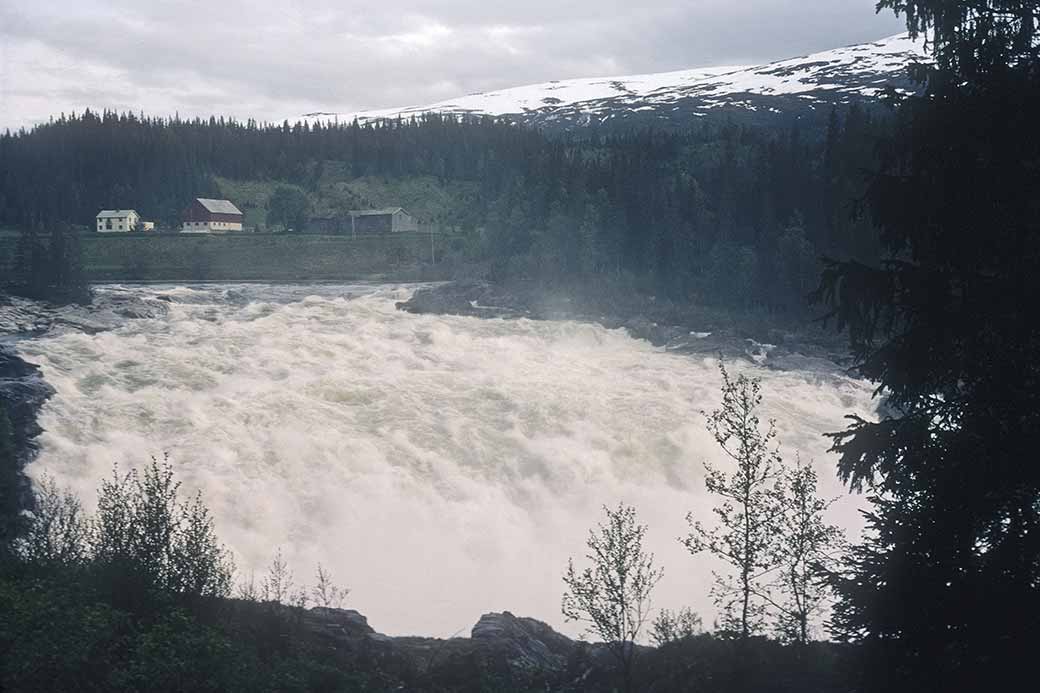 Laksfors waterfall