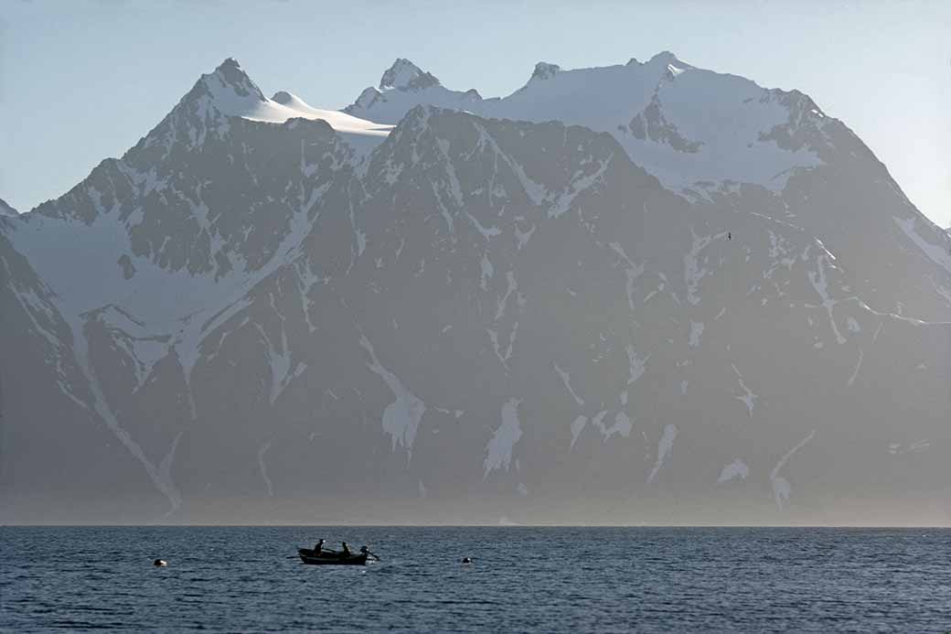 View across Lyngenfjorden