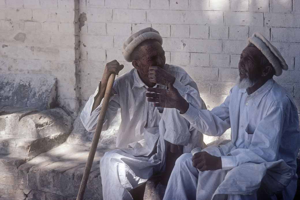 Elderly Pashtun men